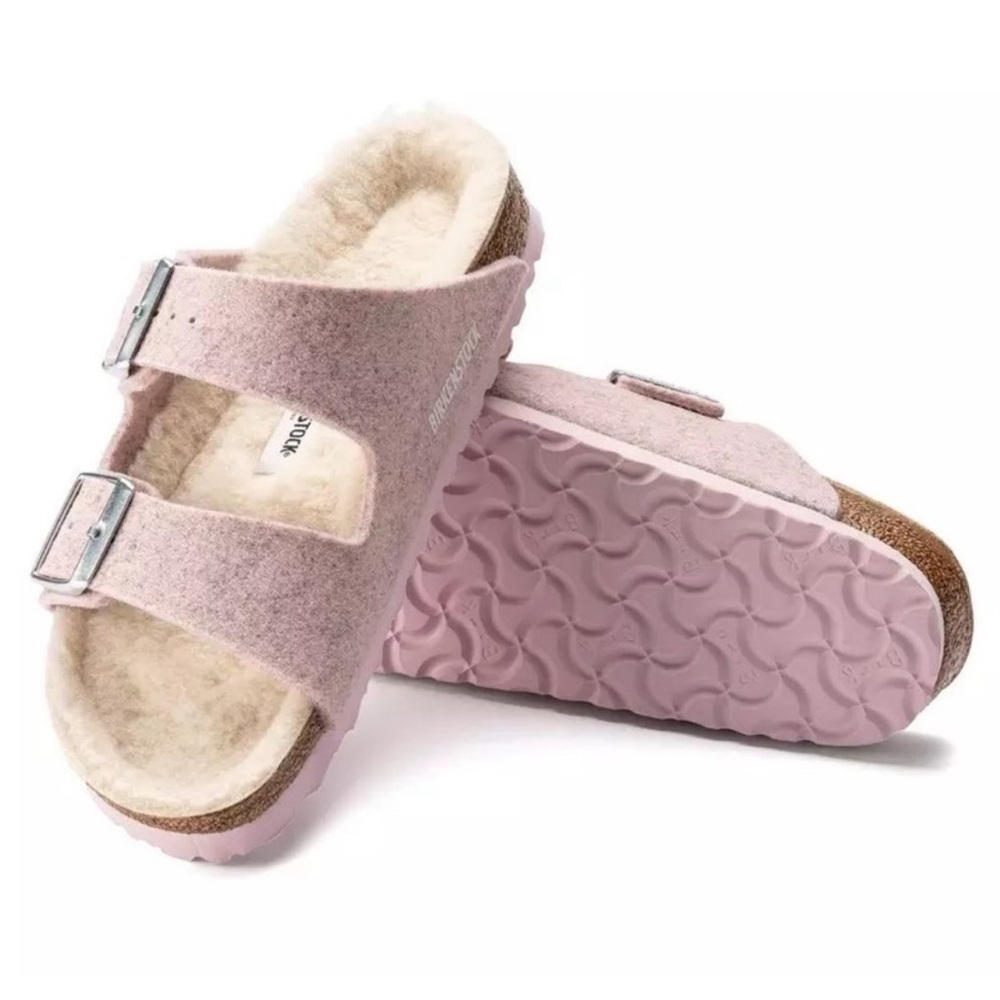 BIRKENSTOCK Women Arizona RIVET Plaid
Style Wool Felt Sandals Size 5